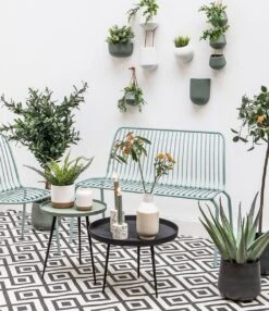 Pt Wand Bloempot Oval Wide - Green -Gardena Winkel 1038x1200 4