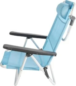 Bo-Camp Beach Chair - Monaco - Aluminium - Blauw -Gardena Winkel 1057x1200