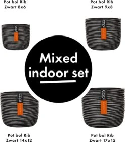 Capi Europe - Set Van 4 - Bloempot Binnen - Rib Antraciet -Gardena Winkel 1058x1200 1