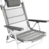 Bo-Camp Beach Chair - Monaco - Aluminium - Grijs -Gardena Winkel 1070x1200