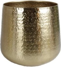 Gina Da - Bloempot - Karakter - Goud - Metaal - 15 Cm Hoog -Gardena Winkel 1098x1200 1