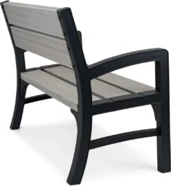 Keter Montero Tuinbank – 2-personen - 120x61x91cm - Grafiet -Gardena Winkel 1103x1200