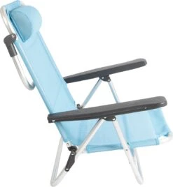 Bo-Camp Beach Chair - Monaco - Aluminium - Blauw -Gardena Winkel 1106x1200