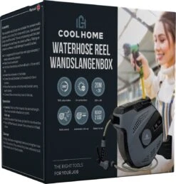 CoolHome - Wandslangenbox 20 Meter + 2 Meter - Tuinslang Met Haspel- Slangenhouder 180° Draaibaar - Tuinslanghaspel Zwart - Grijs 19 CoolHome - Wandslangenbox 20 Meter + 2 Meter - Tuinslang Met Haspel- Slangenhouder 180° Draaibaar - Tuinslanghaspel Zwart - Grijs -Gardena Winkel 1146x1200 1