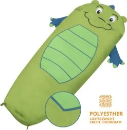 Dutch Mountains Kinderslaapzak Nijlpaard - 170 X 70cm Polyester - Zacht Lichtgewicht – Opberghoes -Gardena Winkel 1167x1200