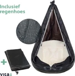 Vita5 Macramé Hangstoel - Voor Binnen En Buiten - Zonder Standaard - Incl. Kussen, Boekenvak En Beschermhoes - Tot 150kg - Beige 23 Vita5 Macramé Hangstoel - Voor Binnen En Buiten - Zonder Standaard - Incl. Kussen, Boekenvak En Beschermhoes - Tot 150kg - Beige -Gardena Winkel 1171x1200