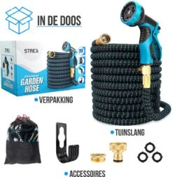 Strex Flexibele Tuinslang 15M Met Sproeikop - Uitrekbaar - Incl. Koppelingen, Ophanghaak & Opbergzak 17 Strex Flexibele Tuinslang 15M Met Sproeikop - Uitrekbaar - Incl. Koppelingen, Ophanghaak & Opbergzak -Gardena Winkel 1176x1200 5