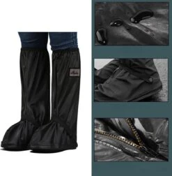 EASTWALL Cover Pro Schoenhoezen - Schoenovertrek Herbruikbaar - Bescherm Je Schoenen Tegen Water, Modder En Sneeuw - Universele Waterdichte Overschoenen - Schoenbeschermers - Anti-slip - Trekkoord Afsluiting - Zwart - Maat 43-44 -Gardena Winkel 1177x1200 1