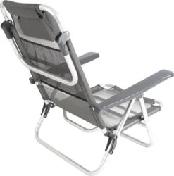 Bo-Camp Beach Chair - Monaco - Aluminium - Grijs -Gardena Winkel 1184x1200