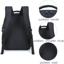 Koelrugtas - 23L - Wandelrugzak - Dagrugzak - Outdoor Rugzak - Dames & Heren - Zwart -Gardena Winkel 1189x1200