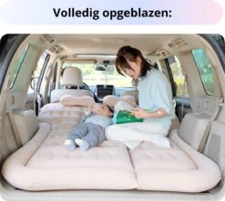 Opblaasbaar Auto Matras - Auto Luchtbed Zwart - Achterbank En Achterbak - Tweepersoons 3-in-1 Universeel Automatras - Inclusief Elektrische Pomp En Accessoires - Kampeer Luchtbed Voor Reizen -Gardena Winkel 1200x1076