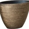 Merkloos Planter Ryan Shiny Gold 33 Cm Ovale Gouden Bloempot Voor Binnen Ovaal