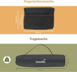 Skandika Relax Comfort Campingstoel - Campingstoel Opvouwbaar - Comfortabele Klapstoel Met Drinkhouder En Koelvak, Tot Max. 160 Kg, Opvouwbaar, Lichtgewicht | Vouwstoel Voor Kamperen, Camping, Festival, Vissen – Grijs -Gardena Winkel 1200x1118 2