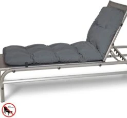 Beautissu Flair RL – Ligbedkussen Tuinkussen Ligstoel – Zonnebed Kussen Voor Tuin Meubelen 190x60x8 Cm Antraciet -Gardena Winkel 1200x1123 1