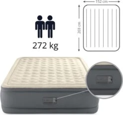 Intex Premaire II Elevated Queen Luchtbed - 2-persoons - 203x152x46 Cm -Gardena Winkel 1200x1123