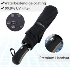 Beefree - Automatische King-size Stormparaplu Ø 123 Cm - Zwart -Gardena Winkel 1200x1148 1