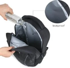 Koelrugtas - 23L - Wandelrugzak - Dagrugzak - Outdoor Rugzak - Dames & Heren - Zwart -Gardena Winkel 1200x1168 2