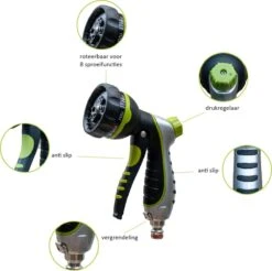 G-Flex Flexibele Tuinslang - Waterslang - 8 Verschillende Sproeistanden - Inclusief Opbergtas/splitter/Koppelstuk/Houder/Rubbers - 30 Meter -Gardena Winkel 1200x1197 10