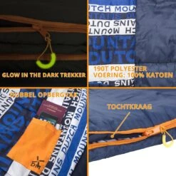 Dutch Mountains Slaapzak Goeree XL - Kussen 25x15cm - 220x90cm Katoenen Slaapzak - Tochtstrip -Gardena Winkel 1200x1200 134