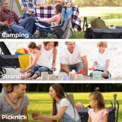 LifeGoods Bolderkar - Opvouwbaar - Tot 120KG - 103L - Extra Draagtas En Duwstang - Wasbaar Polyester - 98x45cm - Zwart/Grijs -Gardena Winkel 1200x1200 183