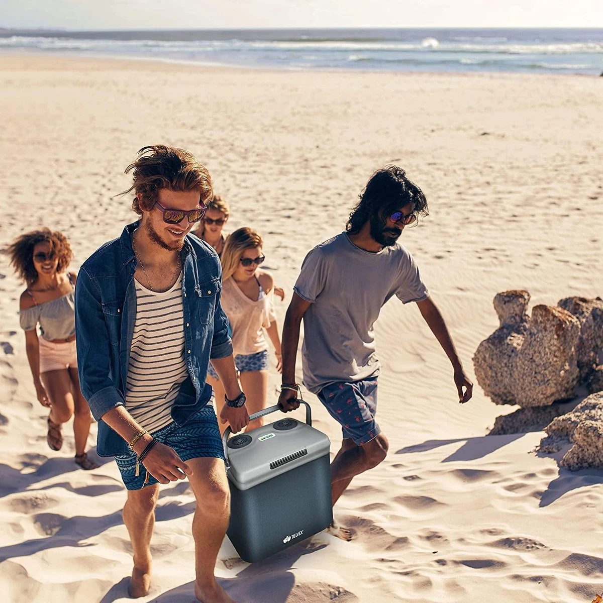 Tillvex- Koelbox, Coolbox, 32 Liter, Grijs 6 Tillvex- Koelbox, Coolbox, 32 Liter, Grijs - Afbeelding 4