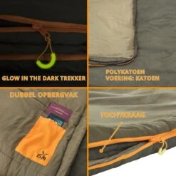 Dutch Mountains Slaapzak Vlieland XL - Grote Katoenen 210 X 80cm Lichtgewicht - Incl. Tasje En Tochtstrip -Comfortzone: 5-8 Graden- -Gardena Winkel 1200x1200 340