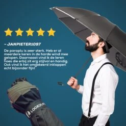 Stormparaplu - Opvouwbaar - 105 CM - Paraplu - Automatisch In En Uit Klapbaar - Stormbestendig Tot 140 Km/h - Luxe Beschermhoes 18 Stormparaplu - Opvouwbaar - 105 CM - Paraplu - Automatisch In En Uit Klapbaar - Stormbestendig Tot 140 Km/h - Luxe Beschermhoes -Gardena Winkel 1200x1200 373