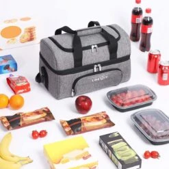 Lifewit 20L Koeltas | 20 Liter | Opvouwbaar | Koelbox-Koeltas | Isolatietas/ Picknicktas Voor Levensmiddelen / Grijs -Gardena Winkel 1200x1200 42