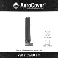 AeroCover Parasolhoes - Zweef Parasols - Grijs - 250x55 Cm (HxB) -Gardena Winkel 1200x1200 531