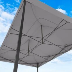 LifeGoods Partytent - 3x4.5 M - Zijwanden - Easy Up - Opvouwbaar - Waterdicht - Draagtas Met Wieltjes - Donkergrijs -Gardena Winkel 1200x1200 543