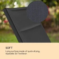 Blumfeldt Limala Tuinstoel - Ligstoel - Relaxstoel - Rugleuning In 6 Standen Verstelbaar - 2 Vielen - Draagkracht: Max. 150 Kg -Gardena Winkel 1200x1200 570