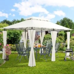 El Jardin - Partytent - 4x3 - Waterdicht Dak - Wanden - Beige Paviljoen -Gardena Winkel 1200x1200 572