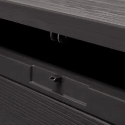 Merkloos Woody Tuin Opbergbox - 324 Liter 45x120x60 Cm - Tuinkussenbox - Antraciet/bruin -Gardena Winkel 1200x1200 584