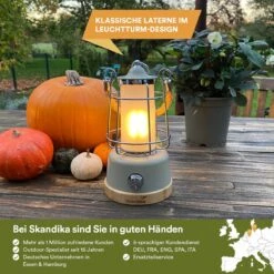 Skandika Kiruna LED-Lamp – Tentlampen – Campinglampen – Buiten Lantaarn – Buitenverlichting – Buiten Lamp - Retro Outdoor Camping Lamp Met Powerbank, Traploos Dimbaar, Draadloos, Oplaadbare Batterij, USB, Warm En Koud Wit, 75h Lichtduur – Beige -Gardena Winkel 1200x1200 59