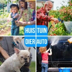 Strex Flexibele Tuinslang 15M Met Sproeikop - Uitrekbaar - Incl. Koppelingen, Ophanghaak & Opbergzak 16 Strex Flexibele Tuinslang 15M Met Sproeikop - Uitrekbaar - Incl. Koppelingen, Ophanghaak & Opbergzak -Gardena Winkel 1200x1200 662