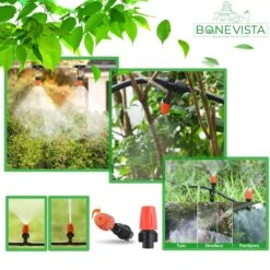 Bone Vista® 155 Stuks Water Druppelslang Irrigatiesysteem Tuin – Bewateringssysteem & Druppelsysteem -Gardena Winkel 1200x1200 671