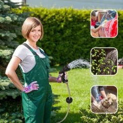 Buxibo - Wandslangenbox 20 Meter + 2 Meter - Tuinslang Met Haspel - 9 Sproei Standen - Slangenhouder 180° Draaibaar - Tuinslanghaspel Zwart+ Gratis Sproeier - Zwart -Gardena Winkel 1200x1200 677