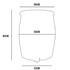 Regentonset Roto 120 Liter + Voet - Grijs -Gardena Winkel 1200x1200 710