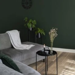 QUVIO Plantenstandaard Inclusief Pot - Staande Plantenbak - Metaal - Plantenbak - Plantenhouders - Planten Zuilen - Voor Buiten - Bloempot - 22 X 22 X 90 Cm - Zwart -Gardena Winkel 1200x1200 796