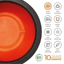 Capi Europe - Vaas Elegant Deluxe Rib NL - 56x84 - Zwart - Voor Binnen En Buiten - KBLR1132 -Gardena Winkel 1200x1200 817