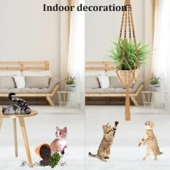 4 Stuks Luxe Jute Plantenhangers - Boho Handgeweven Katoen Hangpot Voor Binnen/Buiten - Hangende Bloempot Met Kralen - Macramé Touw/Koord Hangplant Houder - Bohemian Wandhanger Decoratie - Plant Hanger - Verticale Tuin Bloempothouder Planthanger 16 4 Stuks Luxe Jute Plantenhangers - Boho Handgeweven Katoen Hangpot Voor Binnen/Buiten - Hangende Bloempot Met Kralen - Macramé Touw/Koord Hangplant Houder - Bohemian Wandhanger Decoratie - Plant Hanger - Verticale Tuin Bloempothouder Planthanger -Gardena Winkel 1200x1200 824