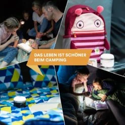 Skandika Campinglamp Tarfala – Tentlampen – Campinglampen – Kampeerlamp – Tentlamp Oplaadbaar, Traploos Dimbaar, Ophanghaak, USB Aansluiting – 3600 MAh Powerbank – Warm Wit, Koel Wit, 110 H Batterij – Tentlamp Buiten – Energieklasse A ++ - Zwart -Gardena Winkel 1200x1200 84
