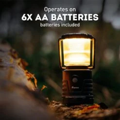 Favour L1061 Camping Lamp LED, 875 Lumen, IP64, Waterdicht, Draagbare Kampeerlamp, Tentlamp, Schokbestendig, 4 Verschillende Lichtmodi Incl Kaarslicht-modus, Afneembaar Deksel, Handig & Compact Formaat -Gardena Winkel 1200x1200 99