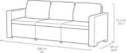 Allibert California Loungeset - 5 Personen - Cappuccino -Gardena Winkel 1200x512 1