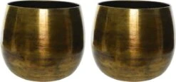 Decoris Bloempot - Goud - Zink - Voor Kamerplant - D33 X H34 Cm - Plantenpotten -Gardena Winkel 1200x565 2