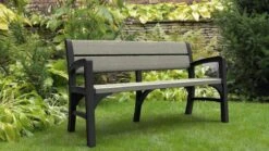 Keter Montero Tuinbank - 3-personen - 150x62,5x89cm – Grafiet -Gardena Winkel 1200x675 6