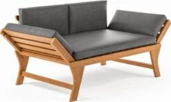 Loungebank Tuin FSC Antraciet – Makkelijk Verstelbaar Lounge Bank Balkon – Tuinbank Lounge Hardhout FSC – Perfecthomeshop -Gardena Winkel 1200x720 2