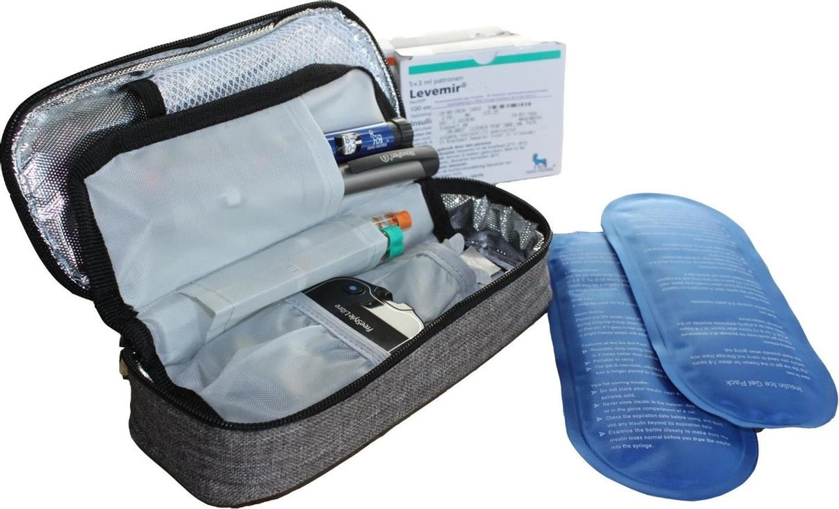 Smart Cool'R Diabetes Tas - Diabetes Etui - Insuline Koeltas - Insuline Etui - Diabetes Tasje - Medische Koeltas Voor Insulinespuit Met 2 Ice Packs Voor Optimale Temperatuur 3 Smart Cool'R Diabetes Tas - Diabetes Etui - Insuline Koeltas - Insuline Etui - Diabetes Tasje - Medische Koeltas Voor Insulinespuit Met 2 Ice Packs Voor Optimale Temperatuur