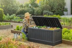 Keter Kentwood Opbergbox - 128x53.6x59 Cm - 350 L - Grafiet -Gardena Winkel 1200x800 104