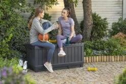 Keter Kentwood Opbergbox - 128x53.6x59 Cm - 350 L - Grafiet -Gardena Winkel 1200x800 106